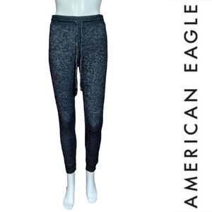 American Eagle Ahh-Mazingly Soft Heather  Black Joggers